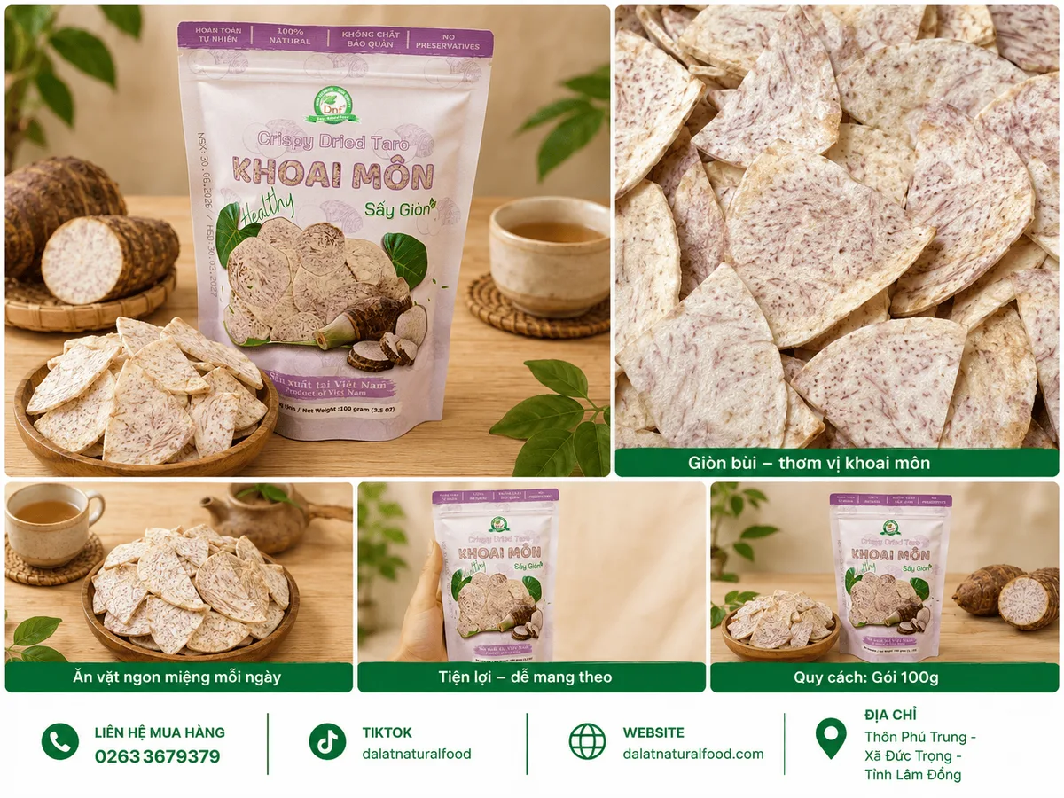 Khoai Môn Sấy Giòn
