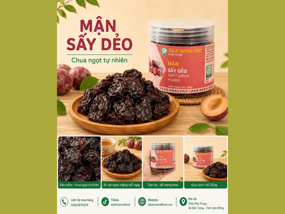 Mận Nguyên Trái Sấy Dẻo — ảnh 2