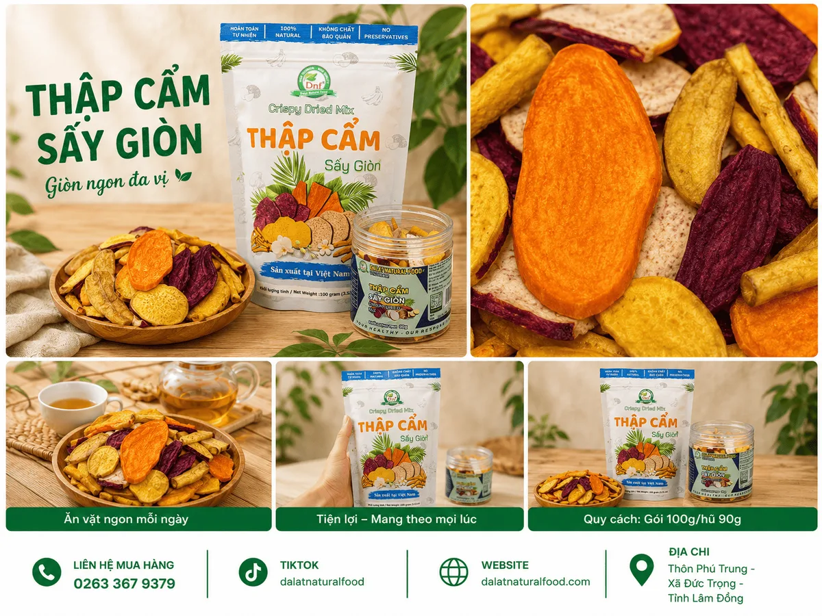 Thập Cẩm Sấy Giòn